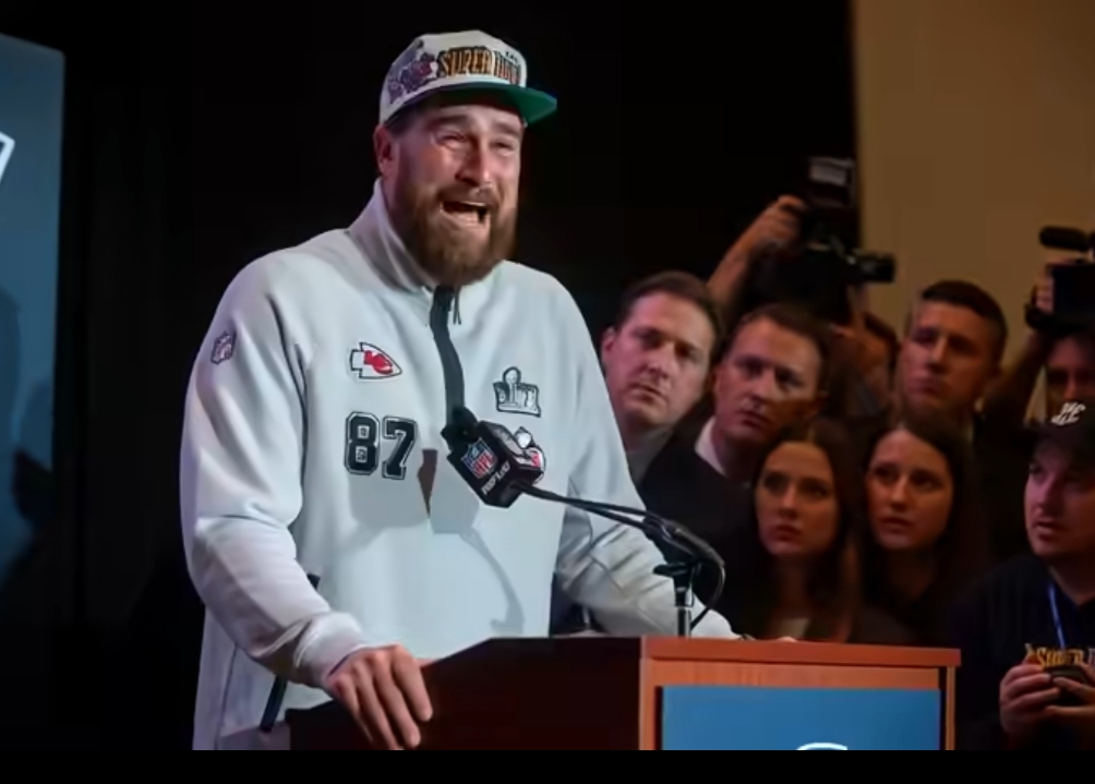 BREAKING NEWS — JUST 10 MINUTES AGO! After a full day of social media chaos sparked by a cryptic post, Travis Kelce has finally stepped in front of the cameras. This time, facing a wall of reporters, Travis broke down in tears, his voice shaking with emotion, as he delivered a heart-stopping announcement that left the room in stunned silence: “From today, Taylor and I have decided that…”