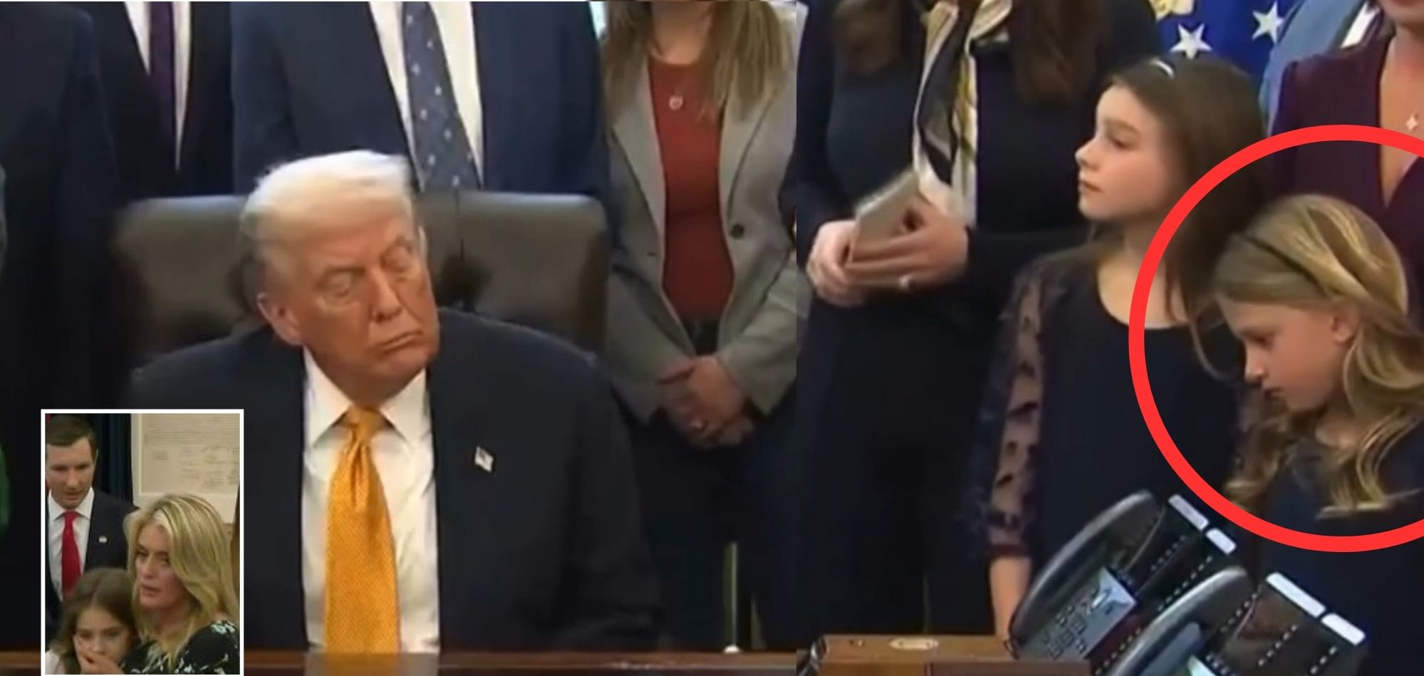 “Did He Die, Mommy?” — Viral Oval Office Footage Sparks Alarming Questions After Trump Appears to Freeze Mid-Meeting