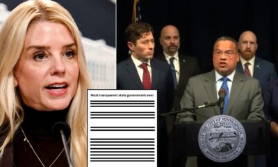BREAKING: After Pam Bondi requested Minnesota’s voter data, MN officials reportedly sent her exactly 1% of their records with it all blacked out and a note on the top of every page that says, “Most transparent state government ever.”