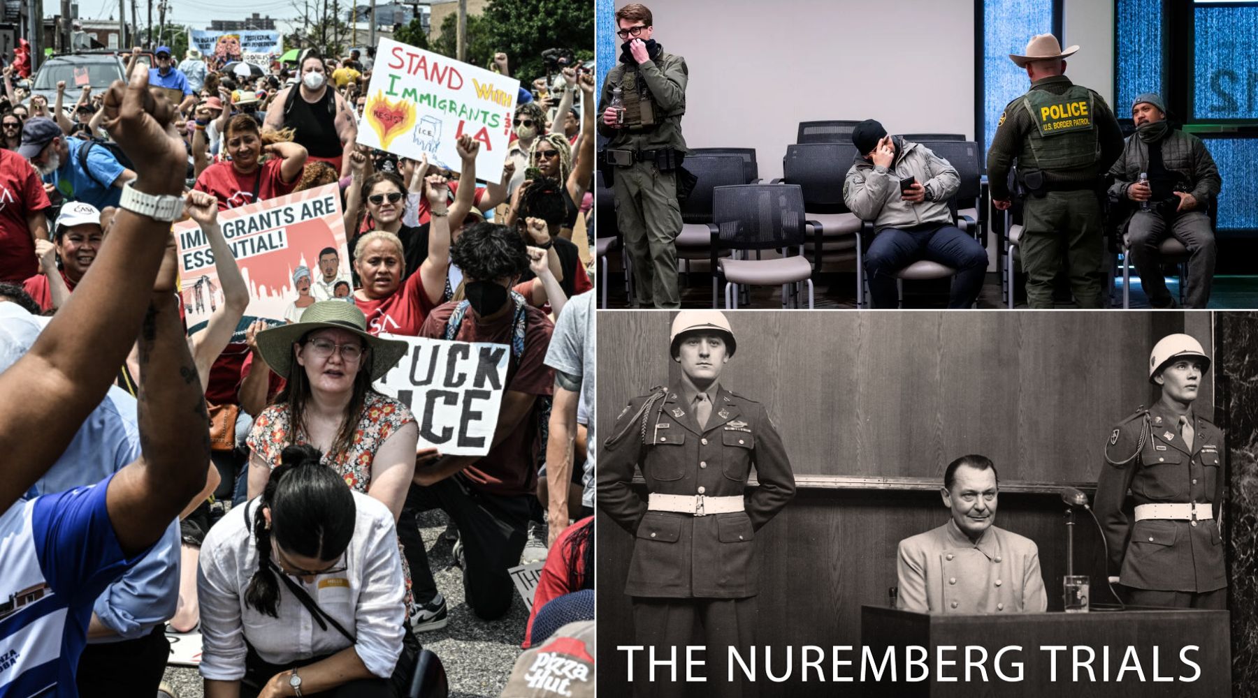 BREAKING: Protesters are reportedly calling the ICE hotline all day and playing audio from the Nuremberg trials for whoever picks up.