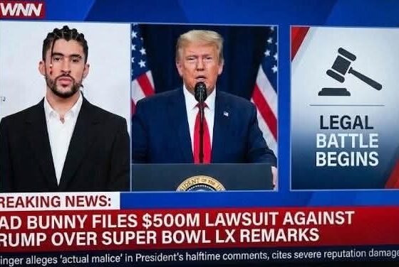 BREAKING: Bad Bunny Files Stunning $500 Million Lawsuit Against Donald Trump, Claiming The President’s Super Bowl LX Halftime Remarks Were Made With “Actual Malice” and it’s Causing Severe Reputation Damage