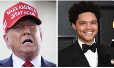 JUST IN: President Trump says he will sue Grammy host Trevor Noah for claiming he visited Epstein Island.