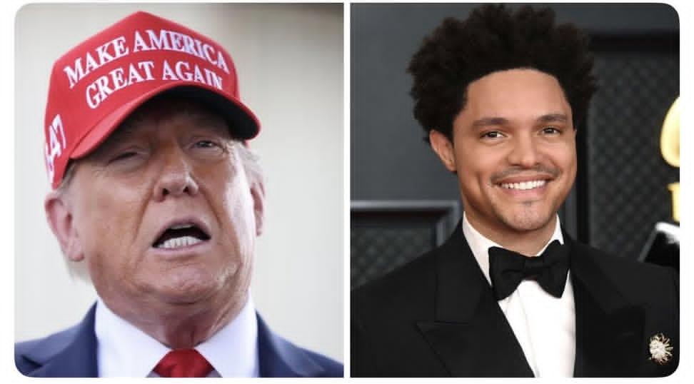 JUST IN: President Trump says he will sue Grammy host Trevor Noah for claiming he visited Epstein Island.