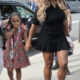 News update : Serena Williams seen outside her home with her daughter Alexis Olympia holding hands...