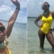 Serena Williams Shows Off Her Figure in Bright Yellow Swimsuit After Announcing Weight Loss from GLP-1...