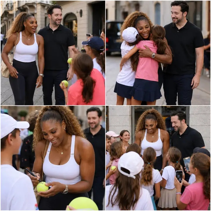 SHE STOPPED FOR THEM” — Serena Williams and Alexis Ohanian Were Walking Quietly When Young Fans Recognized Her… What Happened Next Melted Hearts Across the Sports World