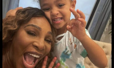 Breaking News: Serena Williams in a heartwarming moment with daughter as the take pictures together....