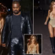 Kanye West’s wife Bianca Censori puts on eye-popping display in low-cut sparkly leotard and kinky boots for night out in texas