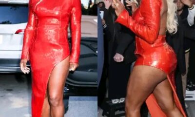 Serena Williams is all legs in slit-up-to-there sequined gown at pre-Met Gala 2026 party...
