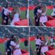 Serena Williams had a special moment with her family after winning her first match back in 4 years...