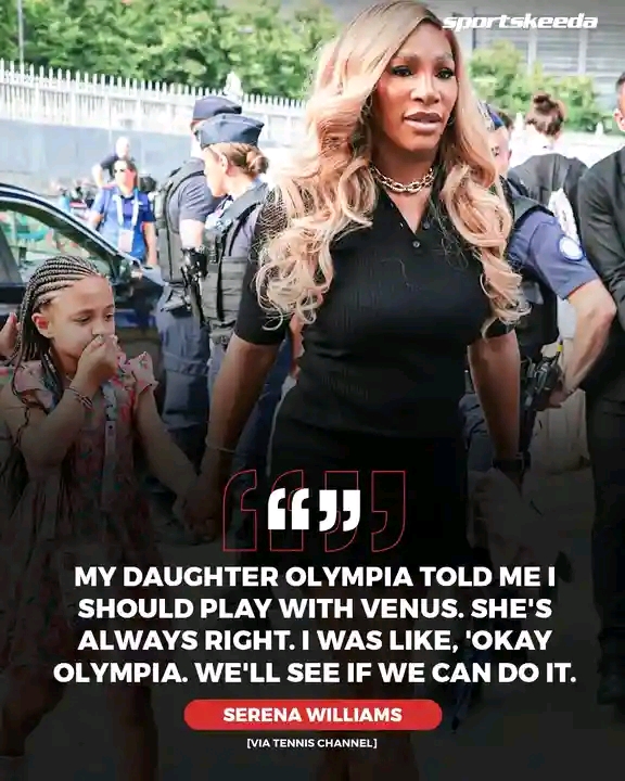 Serena Williams' daughter, Olympia, was the one who suggested that Serena and Venus Williams team up for doubles at Wimbledon 2026...