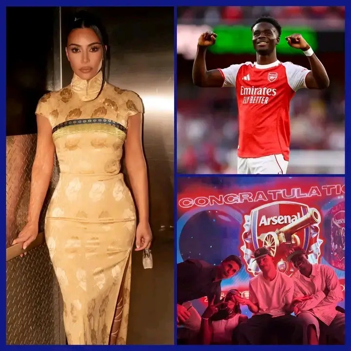 BREAKING NEWS 🚨‼️ Kim Kardashian reveals that she will be going to London soon to celebrate the Premier League Tophy with Bukayo Saka in private...