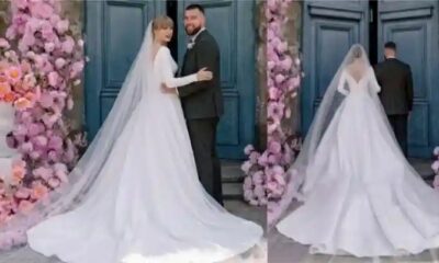 AMERICA'S ROYAL WEDDING MOMENT Finally! Taylor Swift & Travis Kelce's wedding celebration has everyone talking. Fans are calling it America's own royal wedding moment...