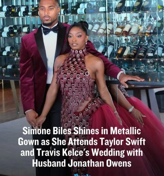 Simone Biles attended Taylor Swift and Travis Kelce's wedding with husband Jonathan Owens and looked every bit the champion...