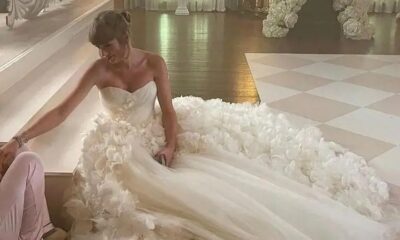 TAYLOR Swift’s custom Dior wedding gown had a ’25ft train’ that left guests speechless before she later surprised everyone by changing into a second look for the reception...