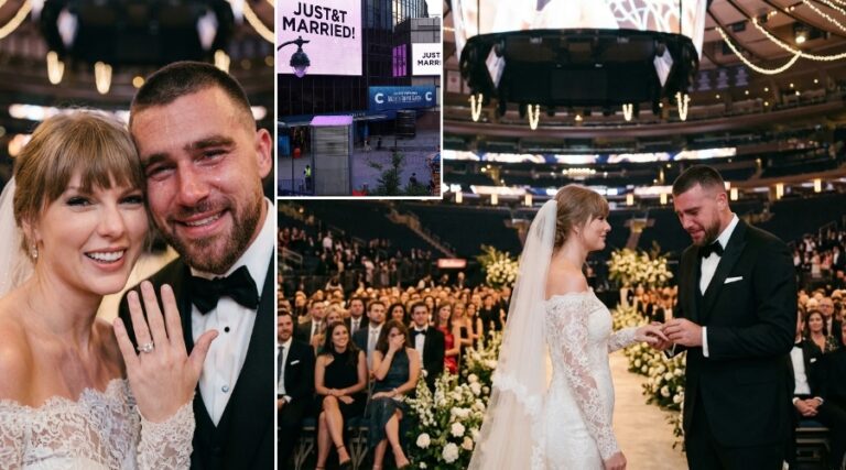 Taylor Swift and Travis Kelce Are Officially Married – See the First Look as an Emotional Travis Kelce Puts the Ring on Taylor Swift’s Finger… See Never-Before-Seen Clip