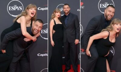 Taylor Swift and Travis Kelce Go Absolutely Wild at the 2026 ESPYs Red Carpet in NYC – Travis Gives Pregnant Taylor a Wild Piggyback Ride First, Then She Struggles Hilariously to Carry Him Back as Her Baby Bump Nearly Pops Out… See Clip