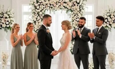 Congratulations to Travis Kelce and his family! NO MORE RUMOR: Famous NFL star Travis Kelce said “I do” last night at a wedding that thrilled fans and the elite. With congratulations from Jason Kelce and Kylie Kelce — alongside Patrick Mahomes and his wife Brittany Mahomes
