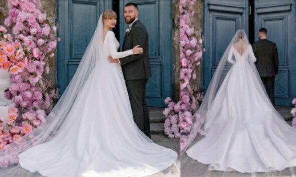 Meet the Latest Couple in Town! Taylor Swift’s Gorgeous Wedding Dress Has the Whole World Buzzing, and Everyone Is Saying the Same Thing. SEE 15 MORE UNSEEN PHOTOS 👇