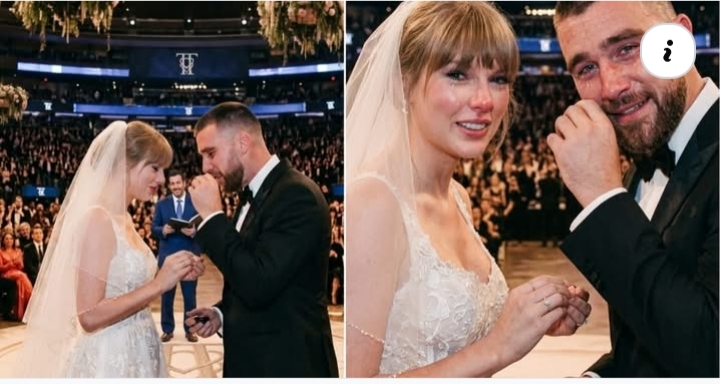 Travis Kelce made an emotional promise to Taylor Swift in his wedding vows, reports the Daily Mail. Travis Kelce was “nervous” but "kept it together" at the altar, an insider told the outlet, also sharing, “Taylor looked tearful during a part in the vows where he promised to protect her forever..."
