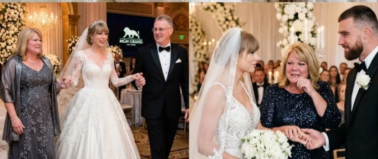 An Unforgettable Walk Down the Aisle: The Moving Gesture That Had Wedding Guests in Tears The Emotional Moment Taylor Swift’s Parents Handed Her Over to Travis Kelce