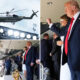 THERE HE IS! President Trump has EMERGED at Metlife Stadium for the World Cup in front of 90,000 FANS He's seated with First Lady Melania and FIFA President Gianni Infantino...