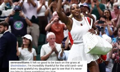 Serena Williams felt so good to be back on the grass at @wimbledon...