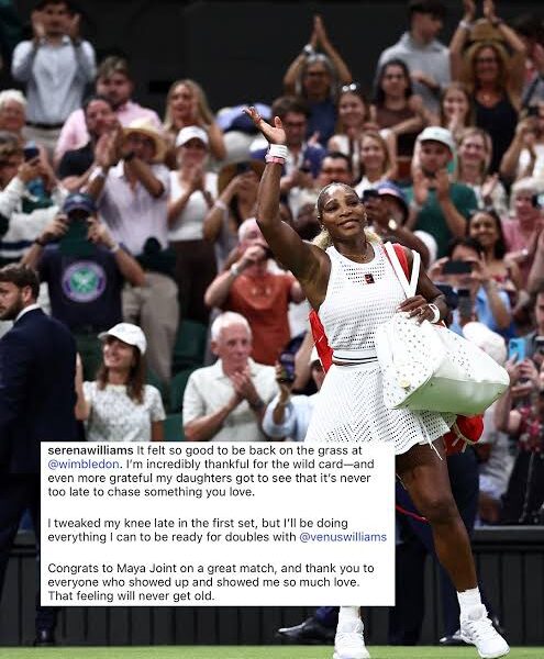 Serena Williams felt so good to be back on the grass at @wimbledon...