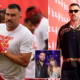 Travis Kelce flashes his wedding ring as he arrives for first Chiefs game tonight since marrying Taylor Swift... but his new wife is not spotted in the stands...