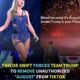 Taylor Swift had her song "August" removed from a Team Trump TikTok account after it was used without her permission in a video showing Donald and Melania Trump watching fireworks...