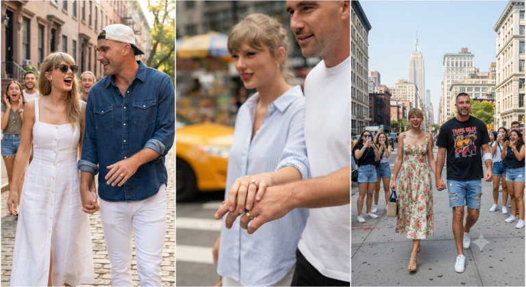 Taylor Swift and Travis Kelce Are Serving Peak Summer-Couple Energy in New York City as They Stroll Hand in Hand Through Manhattan Looking Effortlessly Cool and Proudly Showing Off Their Wedding Rings in a Moment That Has Fans Completely Swooning…