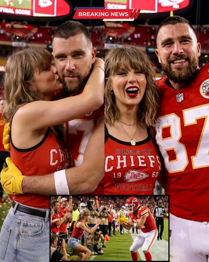 Taylor Swift’s Sweetest Postgame Moment Yet as She Runs Straight Into Husband Travis Kelce’s Arms After Chiefs-Colts Clash, Sharing a Hug and Celebrating Together on the Field after dramatic winner where Travis Scored a Touchdown .See full video … “