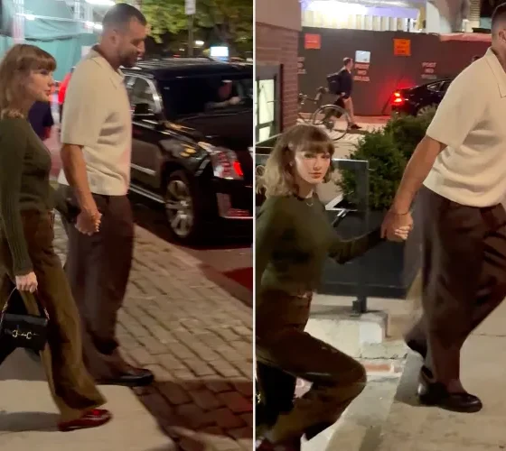Taylor Swift and Travis Kelce Hold Hands Following Dinner Date Night in N.Y.C.